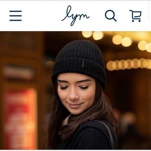 Black Cashmere Love Your Melon LYM Beanie
